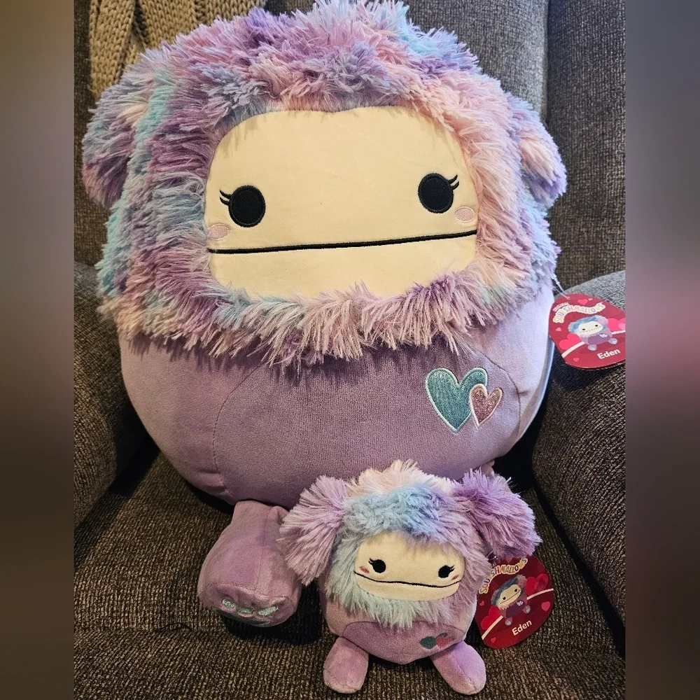 Squishmallows Eden The Bigfoot Pair 2024 Valentines Day  Squad 16-5 